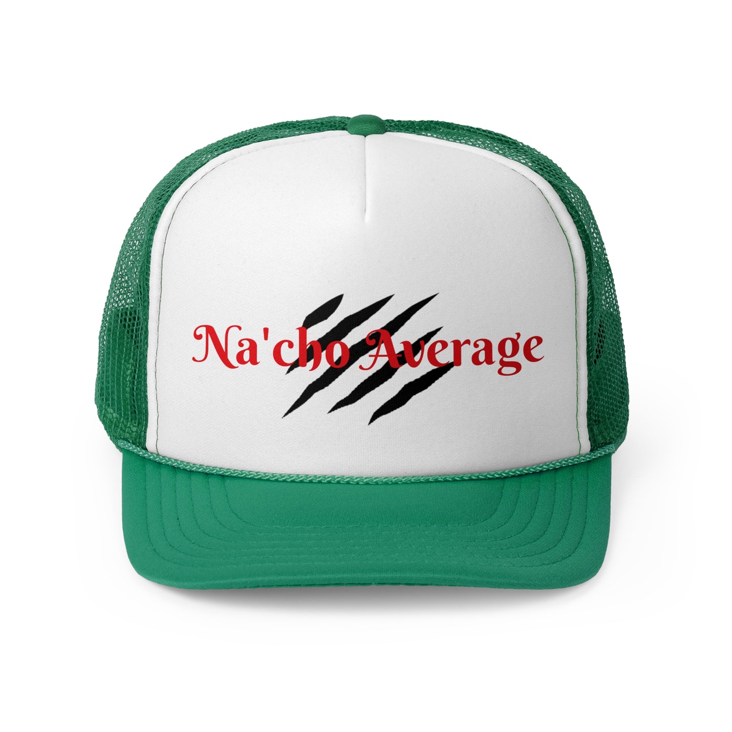 Stylish Na'cho Average Brand Trucker Cap with Dripping Crown Design