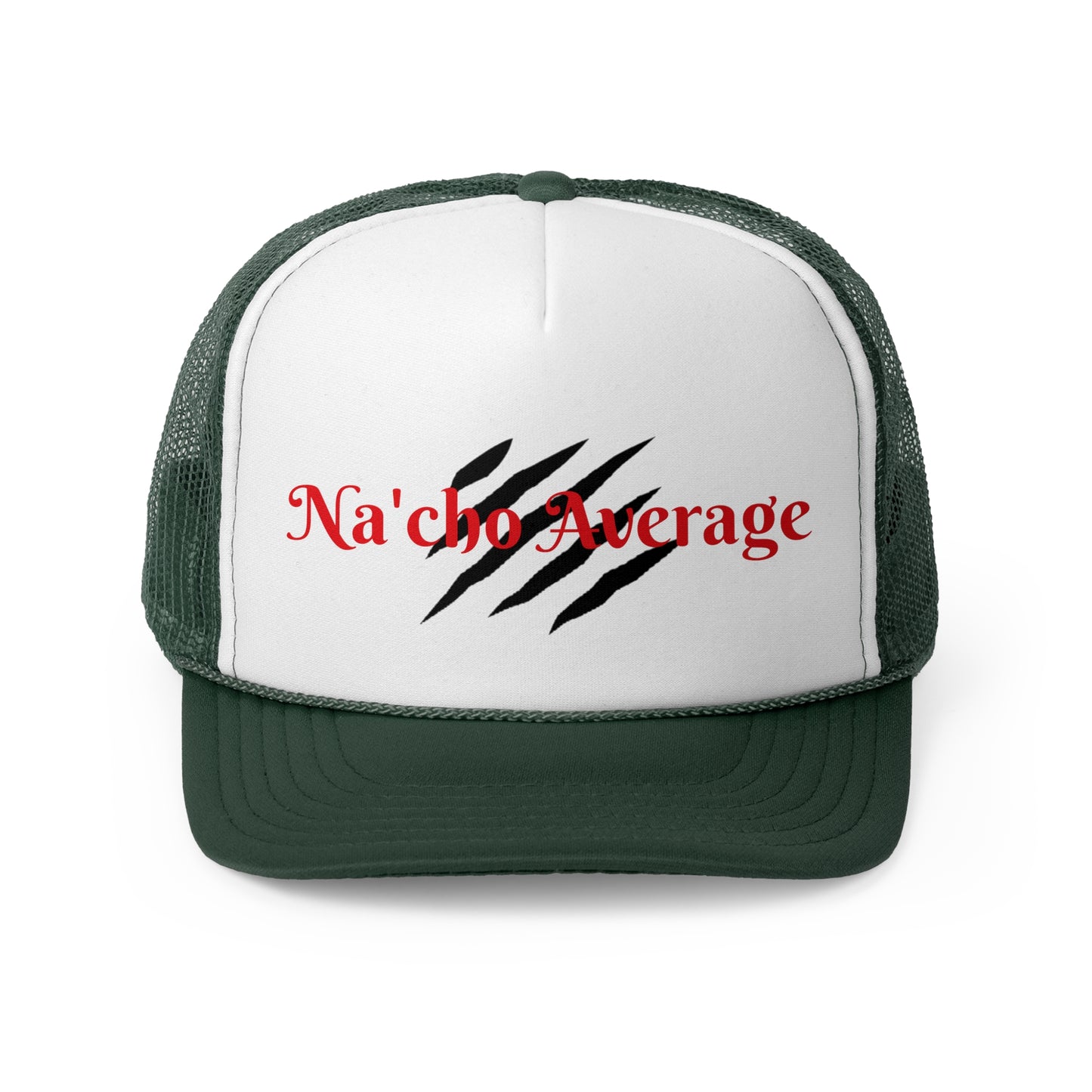 Stylish Na'cho Average Brand Trucker Cap with Dripping Crown Design