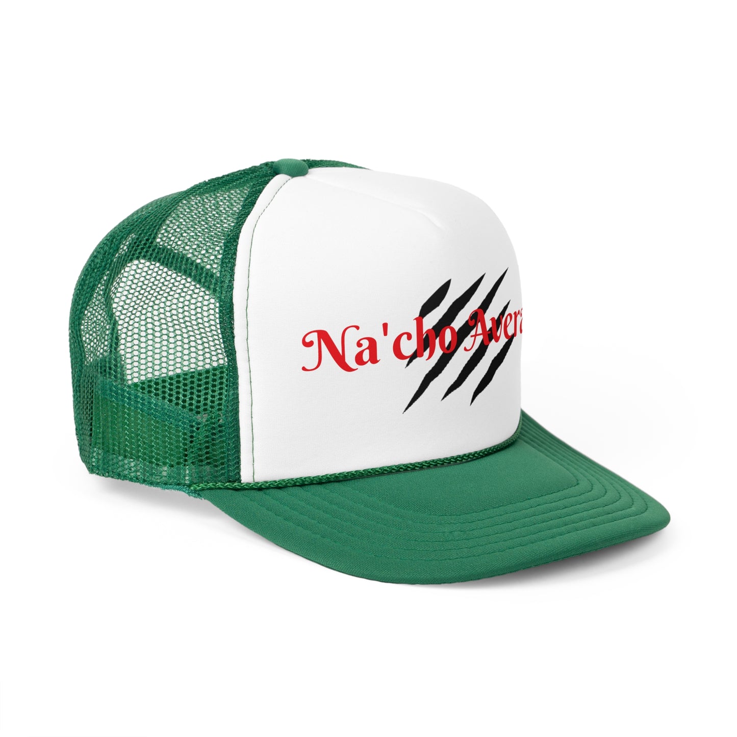 Stylish Na'cho Average Brand Trucker Cap with Dripping Crown Design