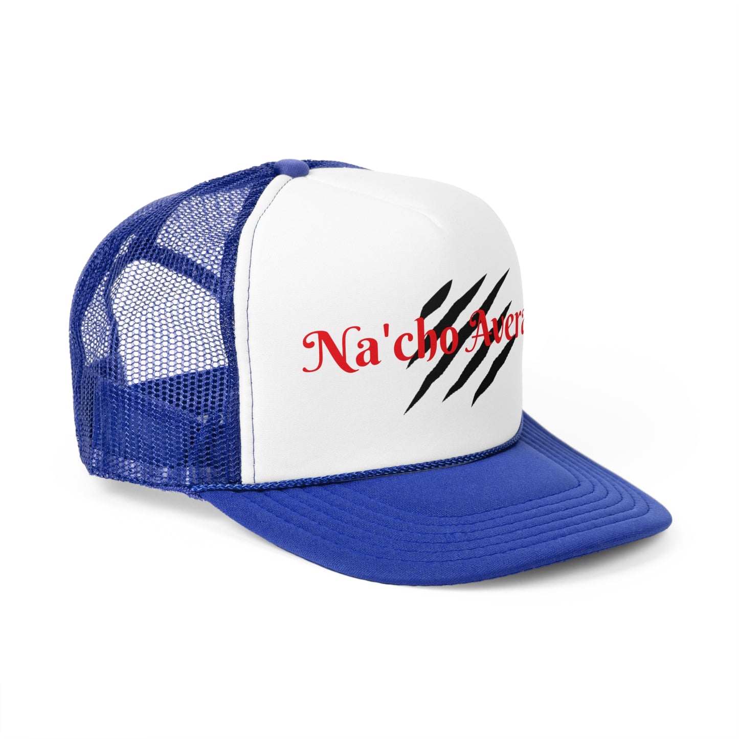 Stylish Na'cho Average Brand Trucker Cap with Dripping Crown Design
