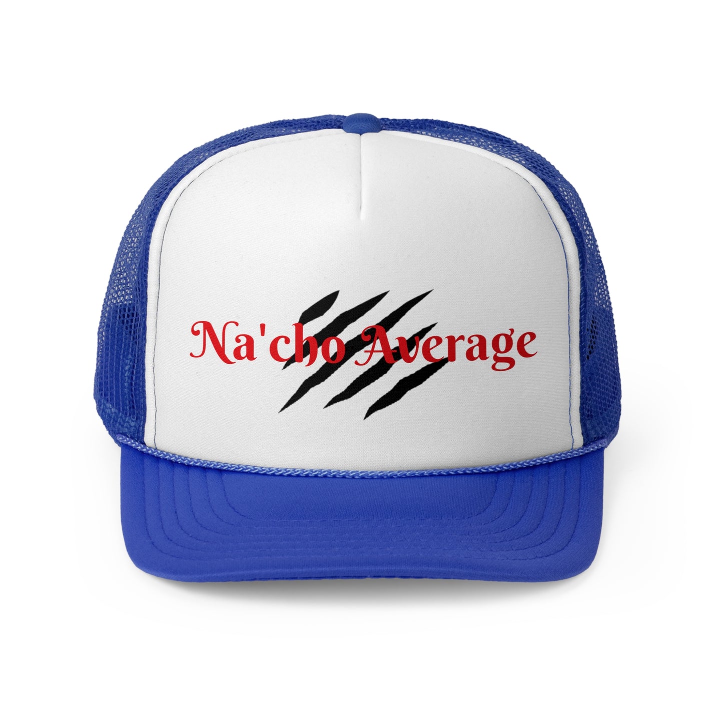 Stylish Na'cho Average Brand Trucker Cap with Dripping Crown Design