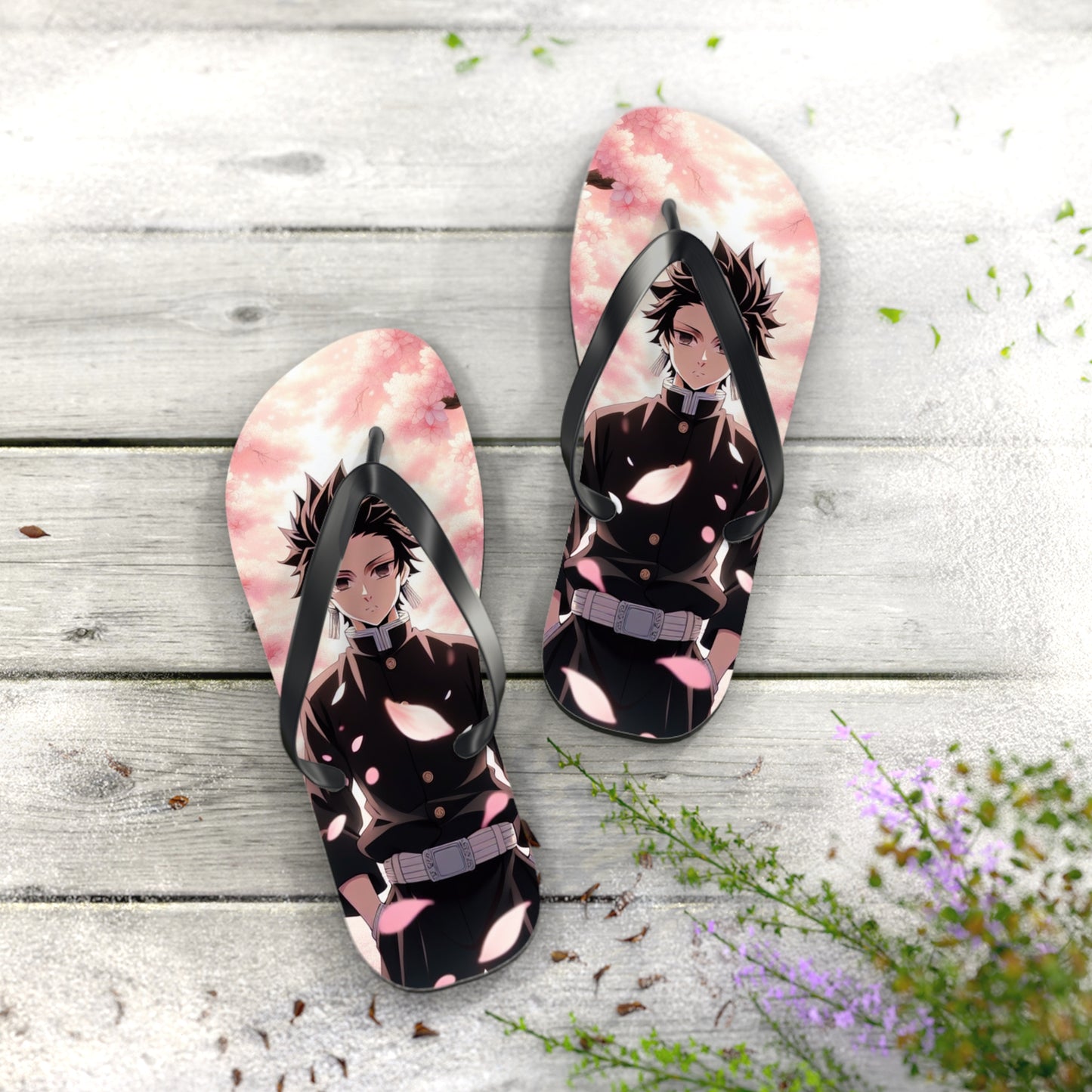 Na'cho Average Brand Anime Guy Flip Flops