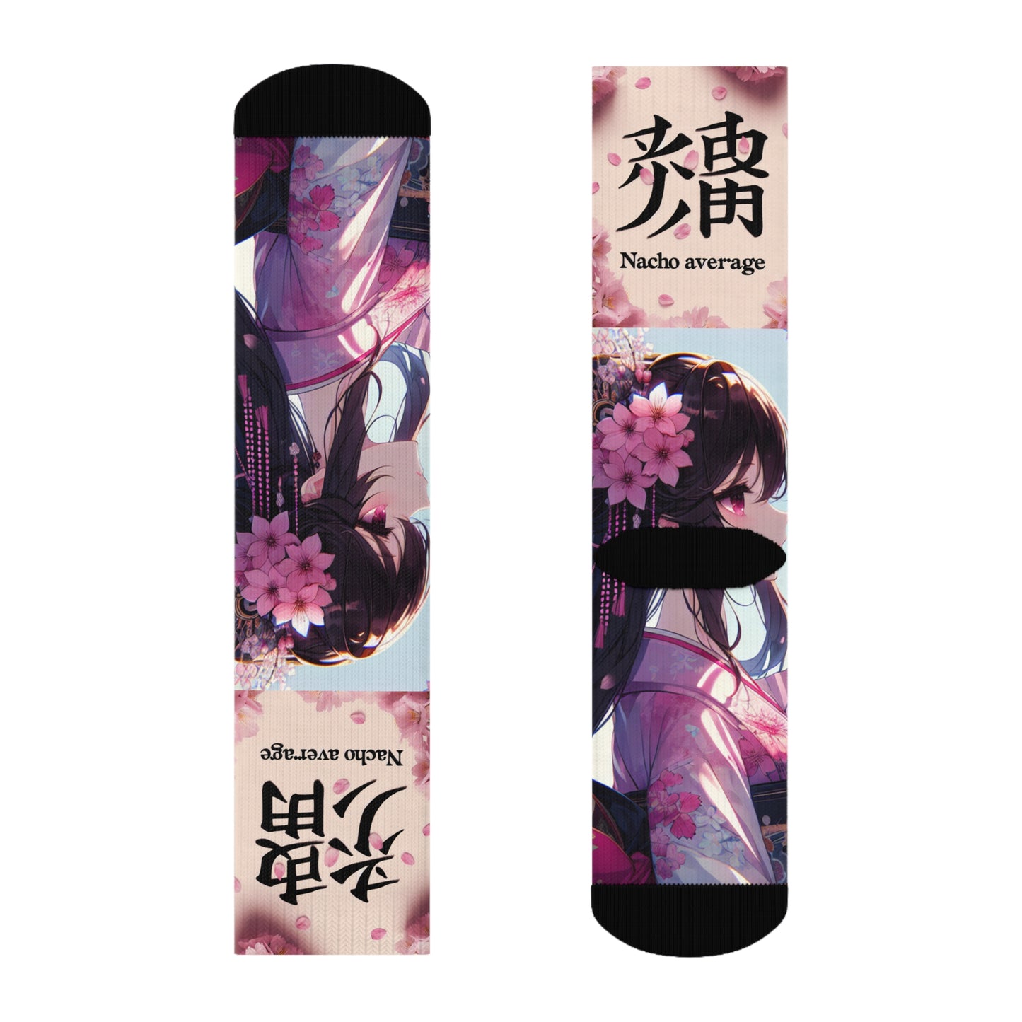 Na'cho Average Brand Anime Girl Crew Socks