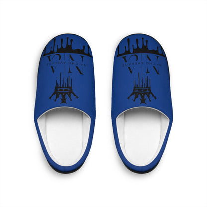 Royal Blue and Black Na'cho Average Brand Loafers