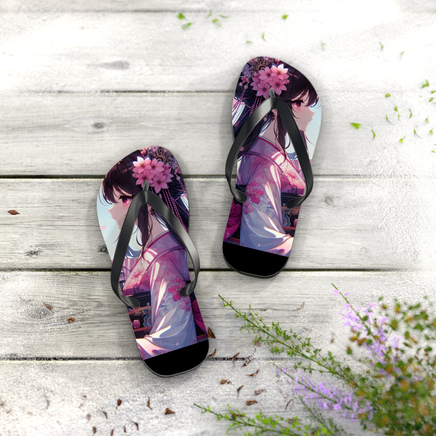 Na'cho Average Brand Anime Girl Flip Flops