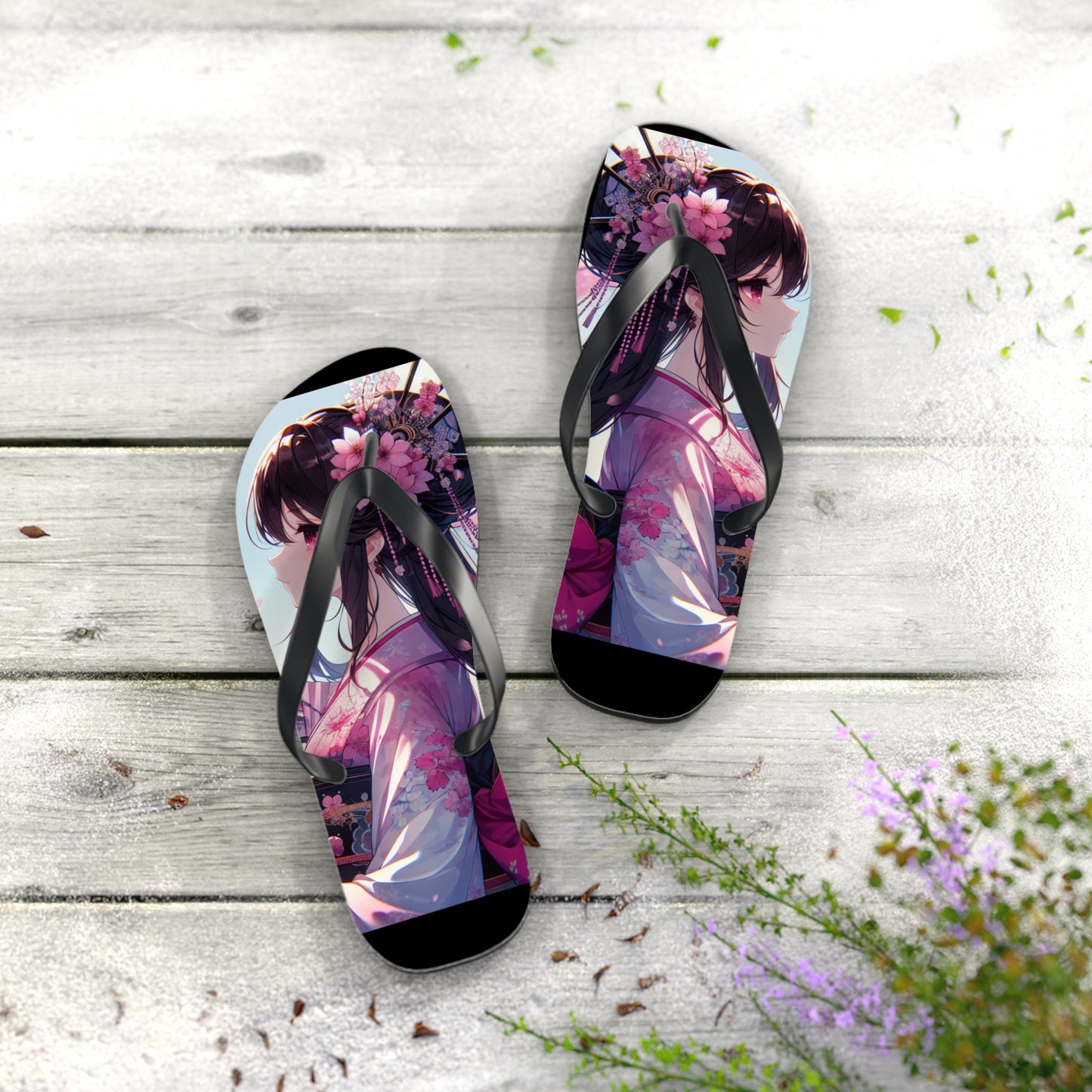 Na'cho Average Brand Anime Girl Flip Flops