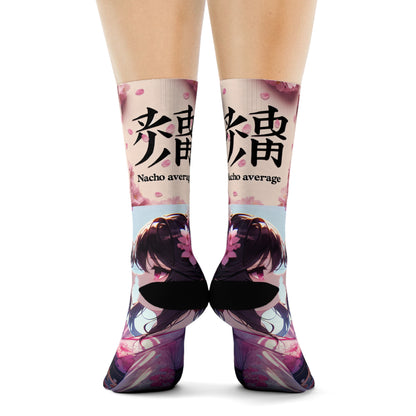 Na'cho Average Brand Anime Girl Crew Socks