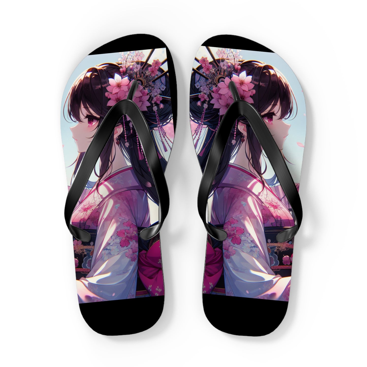 Na'cho Average Brand Anime Girl Flip Flops
