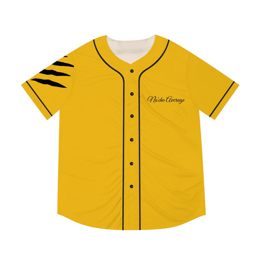 Yellow Na'cho Average Brand Baseball Jersey