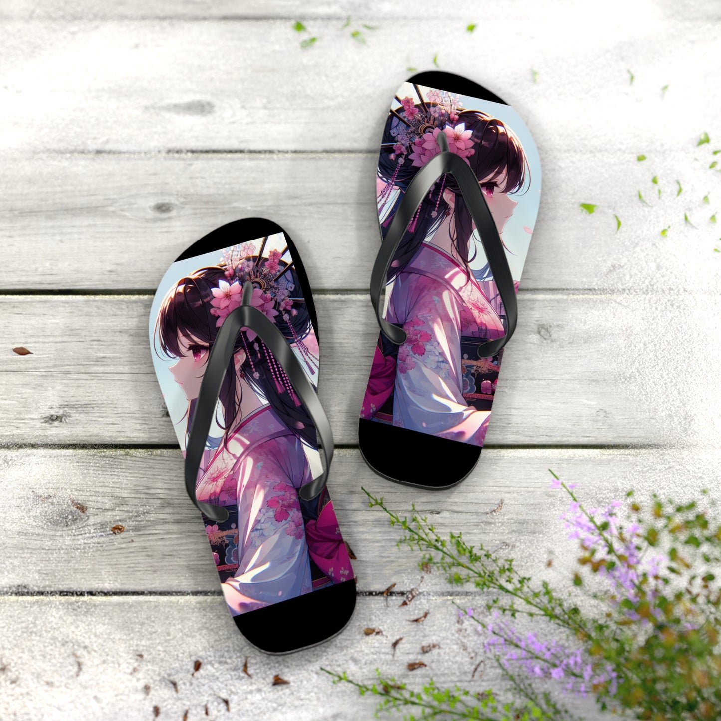 Na'cho Average Brand Anime Girl Flip Flops