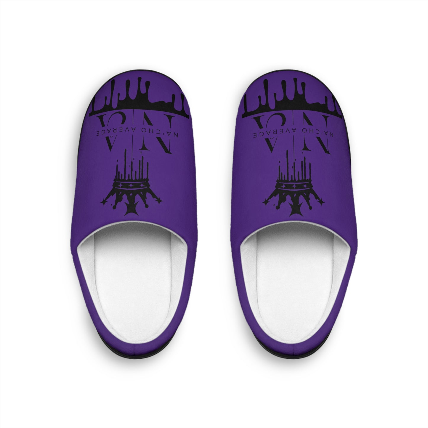 Purple and Black Na'cho Average Brand Loafers