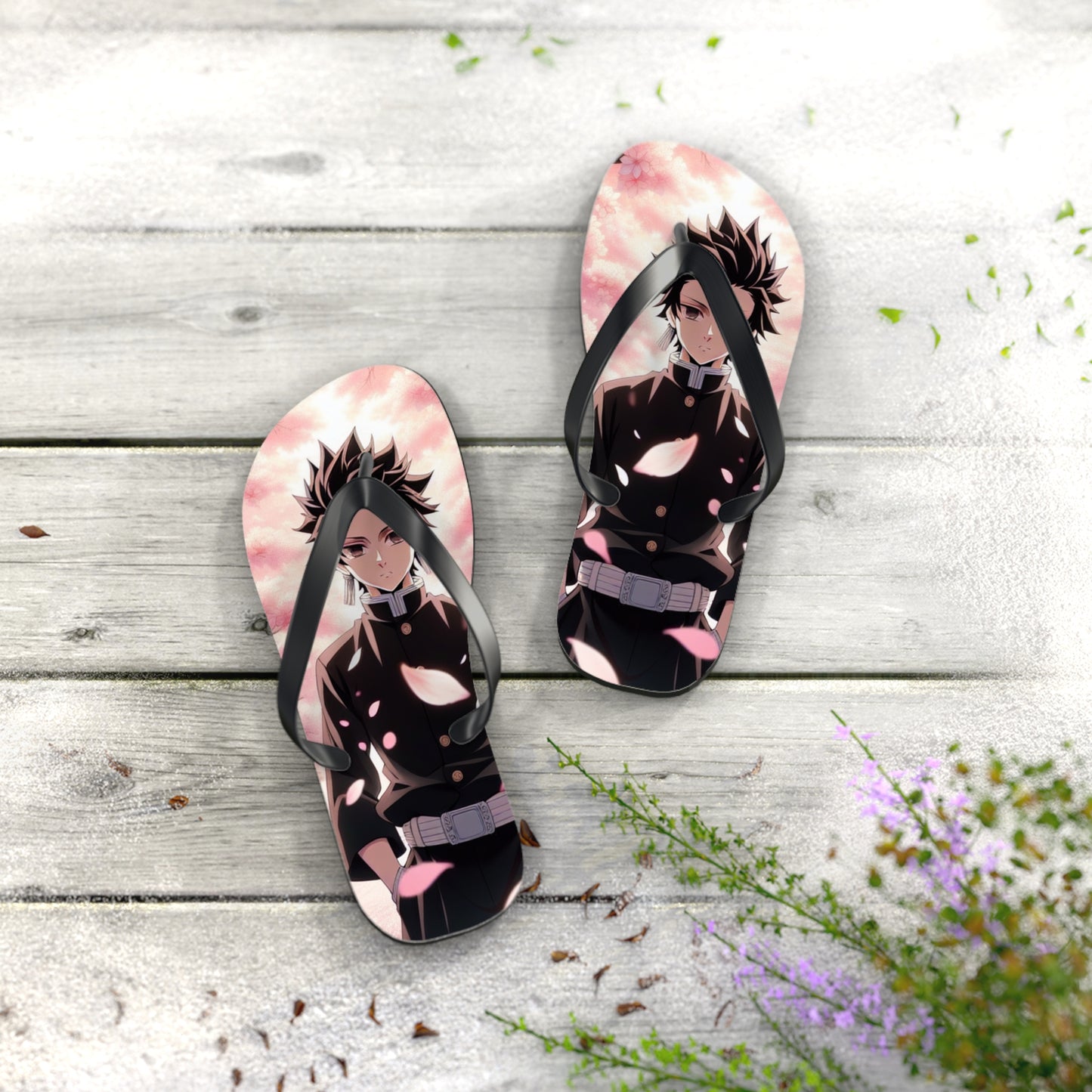 Na'cho Average Brand Anime Guy Flip Flops