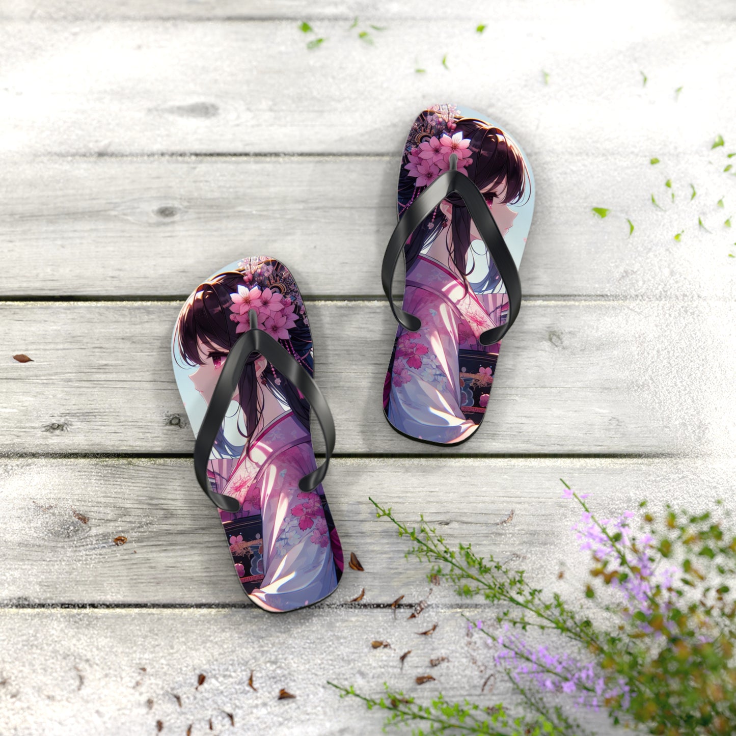 Na'cho Average Brand Anime Girl Flip Flops
