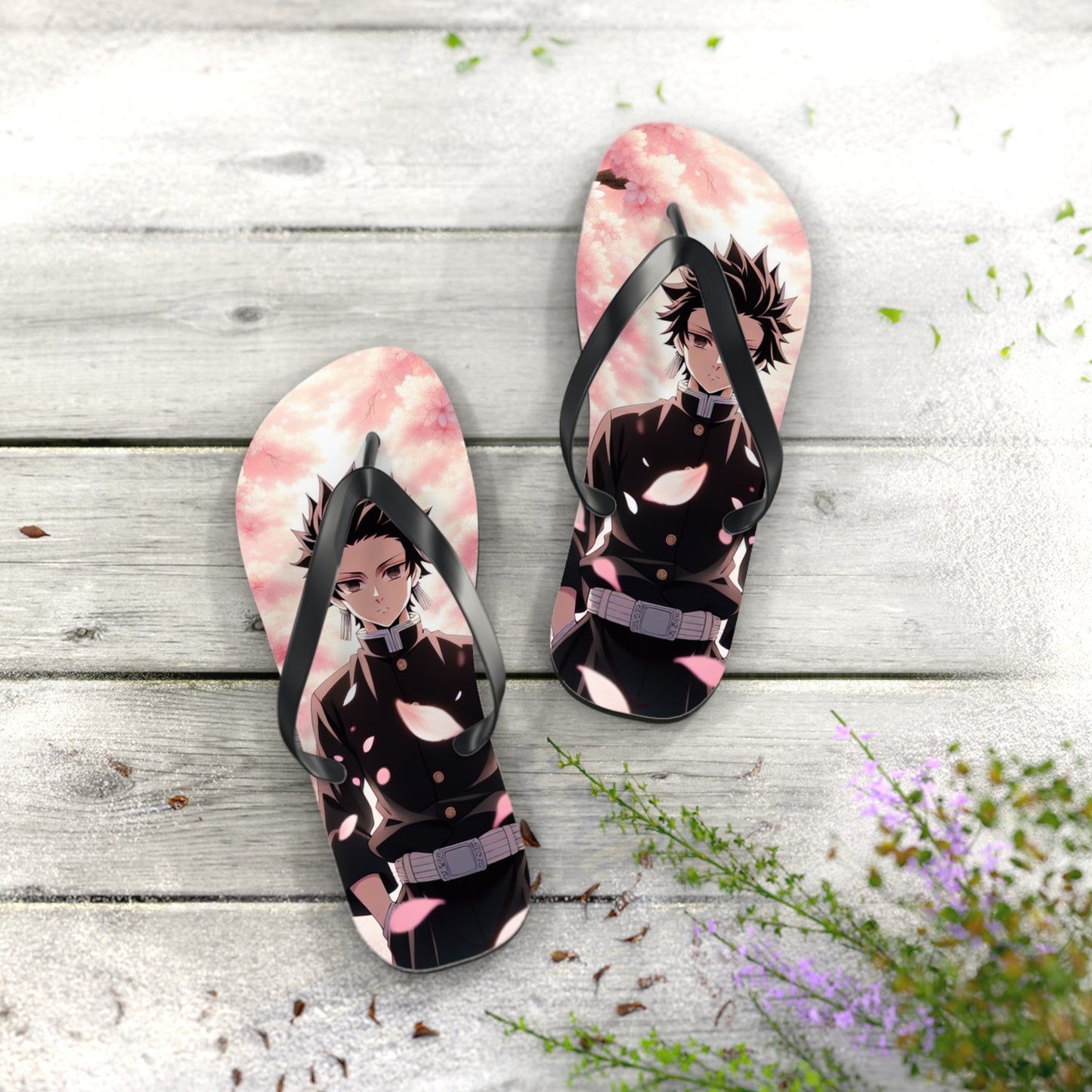 Na'cho Average Brand Anime Guy Flip Flops