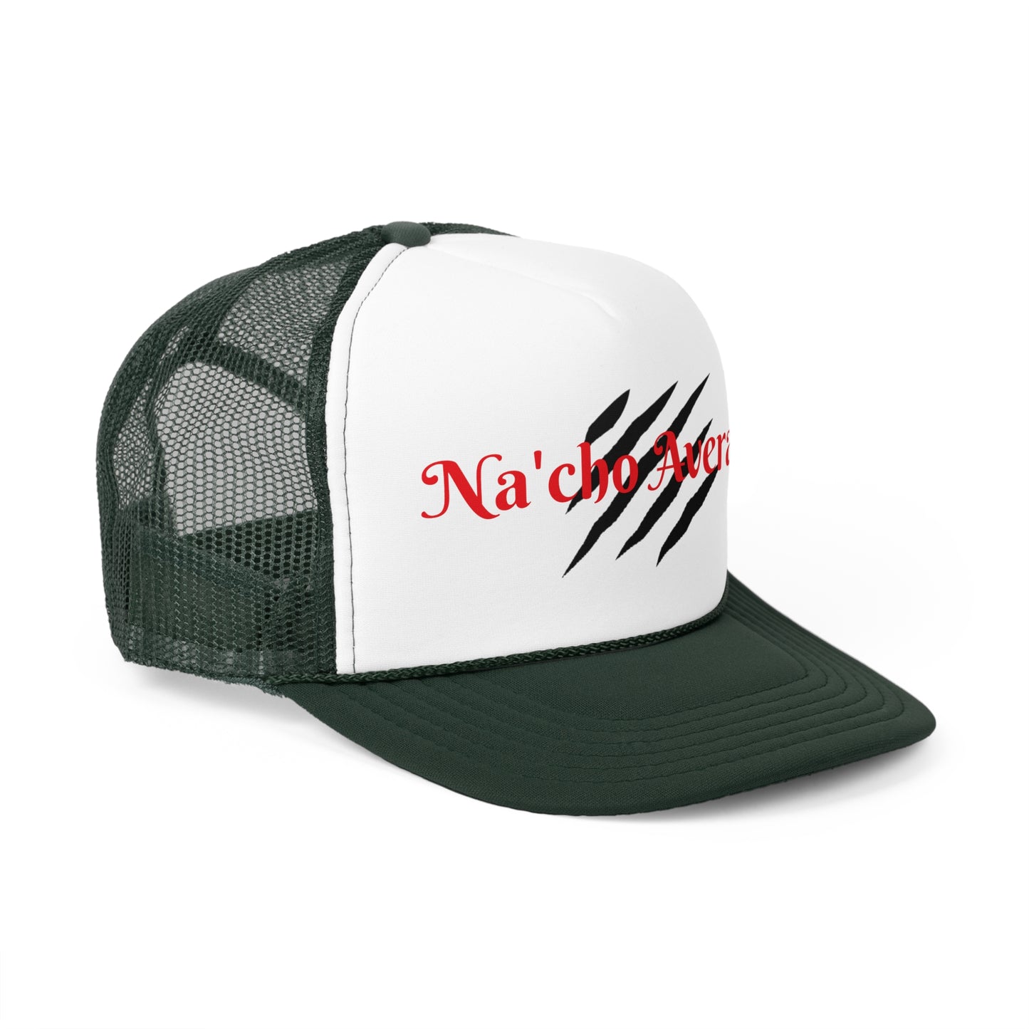 Stylish Na'cho Average Brand Trucker Cap with Dripping Crown Design