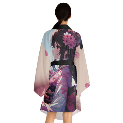 Elegant Long Sleeve Anime Girl Na'cho Average Brand Kimono Robe