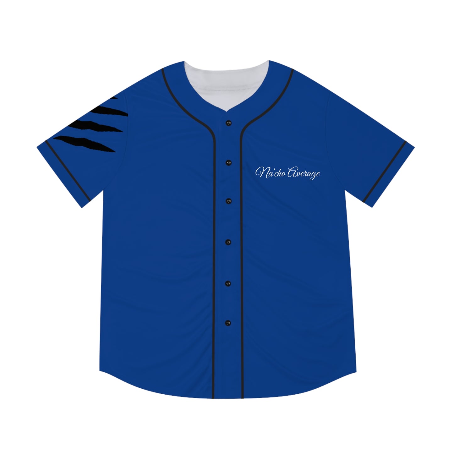 Royal Blue Na'cho Average Brand Baseball Jersey